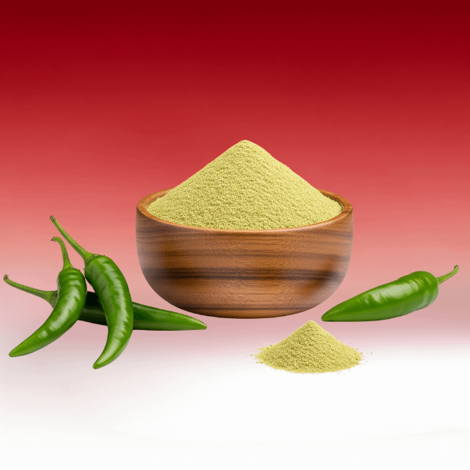 Dehydrated Green Chilli Powder