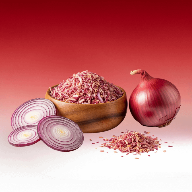 Dehydrated Red Onion Flakes_kibbled